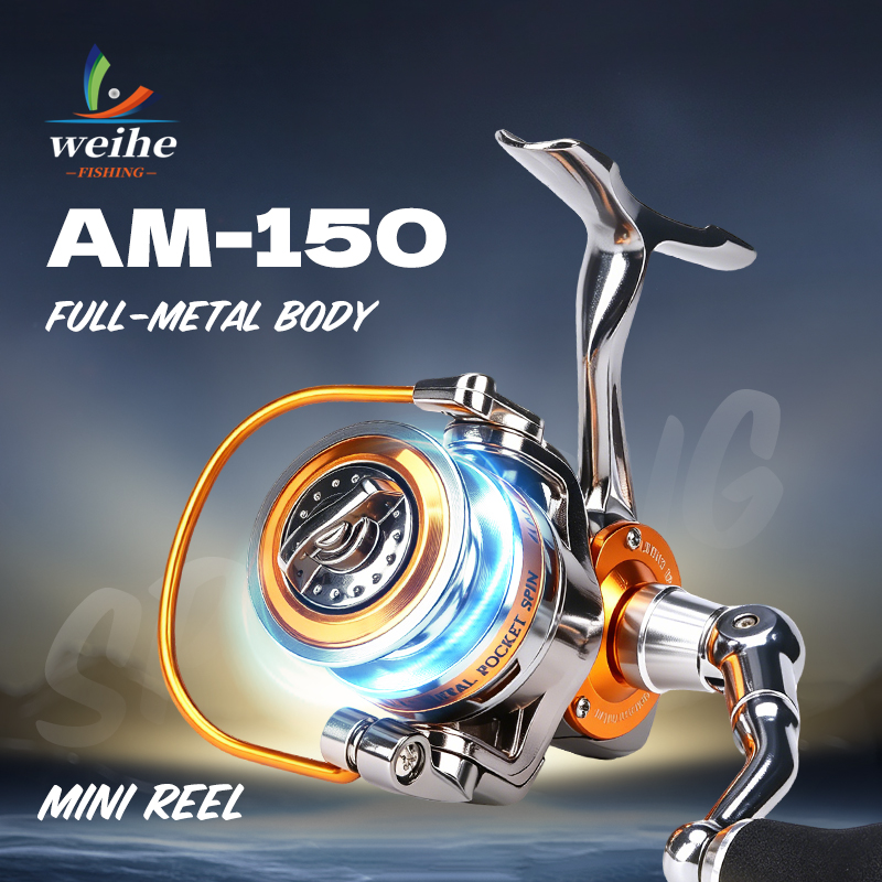 WEIHE 150#Mini Metal Spinning  - Ice Fishing Reel 评论和价格