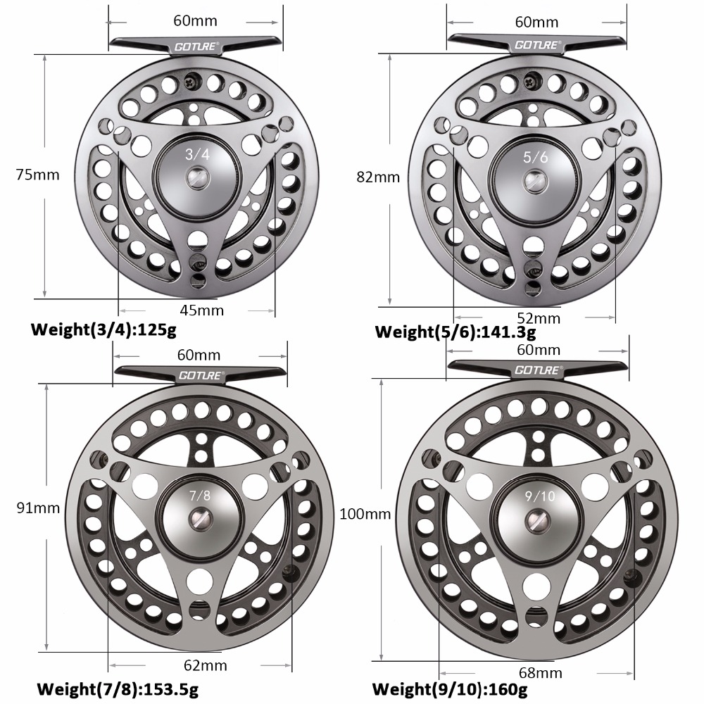 Goture Fly Fishing Reel 3/4 5/ - Ice Fishing Reel 评论和价格