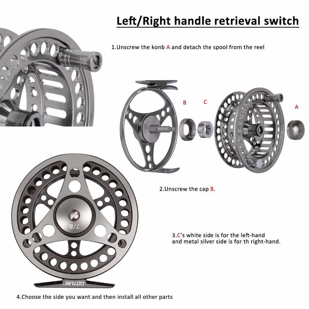 Goture Fly Fishing Reel 3/4 5/ - Ice Fishing Reel 评论和价格